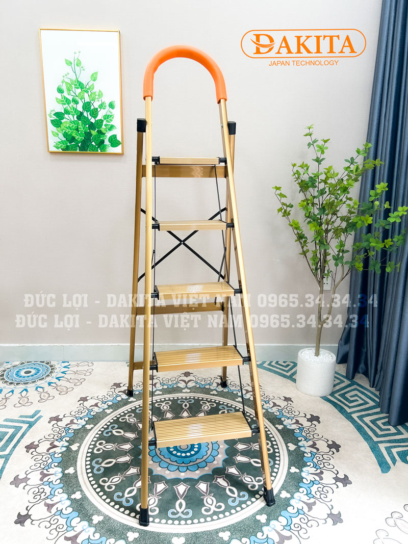 Thang nhôm ghế DAKITA DKT-05GL – Chữ A 1.23m 