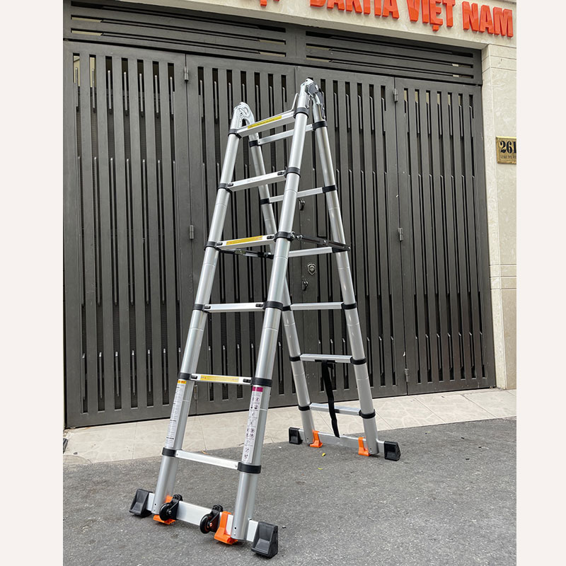 Thang rút đôi chữ A DAKITA DKT-238 [Chữ A: 1.9m Duỗi 3.8m]