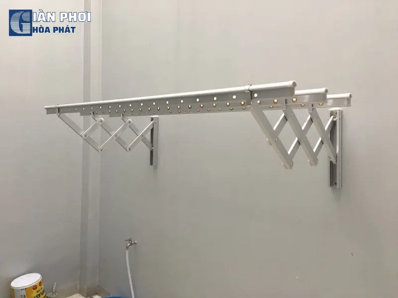 Cách sử dụng giàn phơi thông minh kéo ngang xếp tường bền bỉ lâu năm 