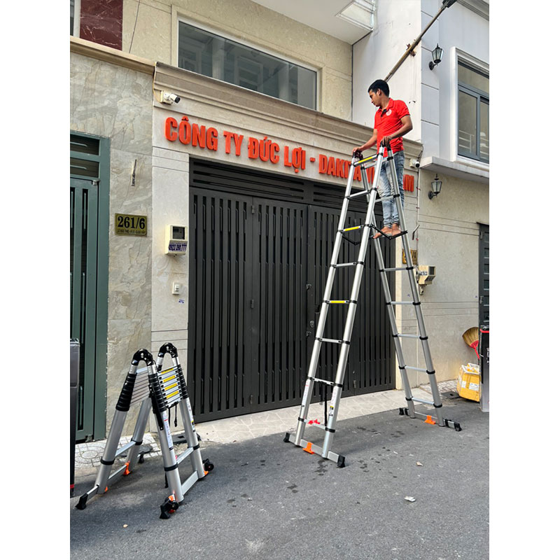 Thang rút đôi chữ A DAKITA DKT-264 [Chữ A: 3.2m Duỗi 6.4m]