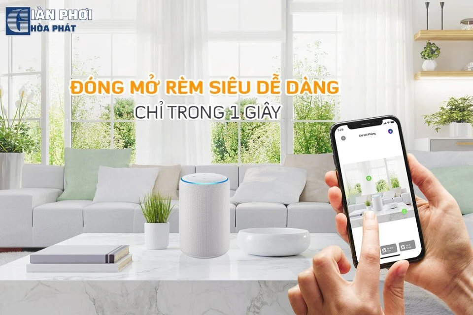 cách điều khiển rèm thông minh