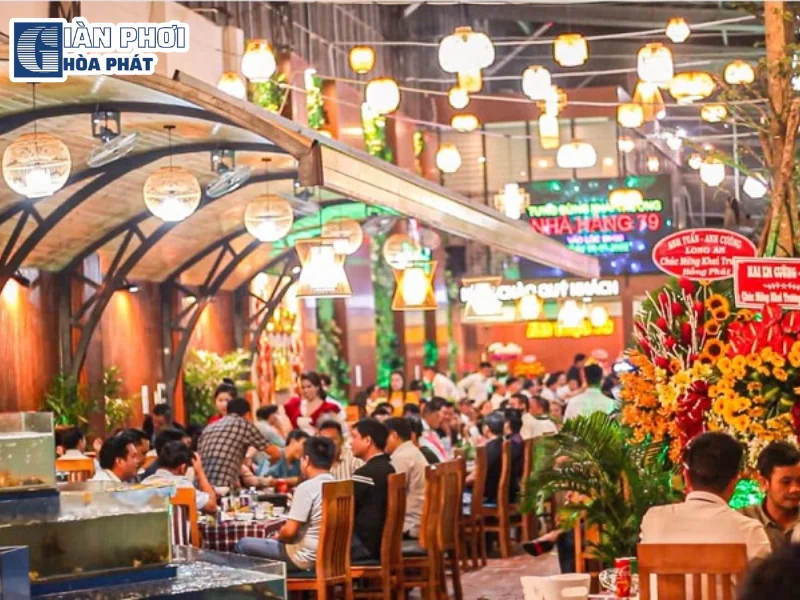 mái xếp quán nhậu