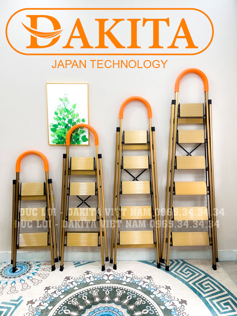 Thang nhôm ghế DAKITA DKT-05GL – Chữ A 1.23m 