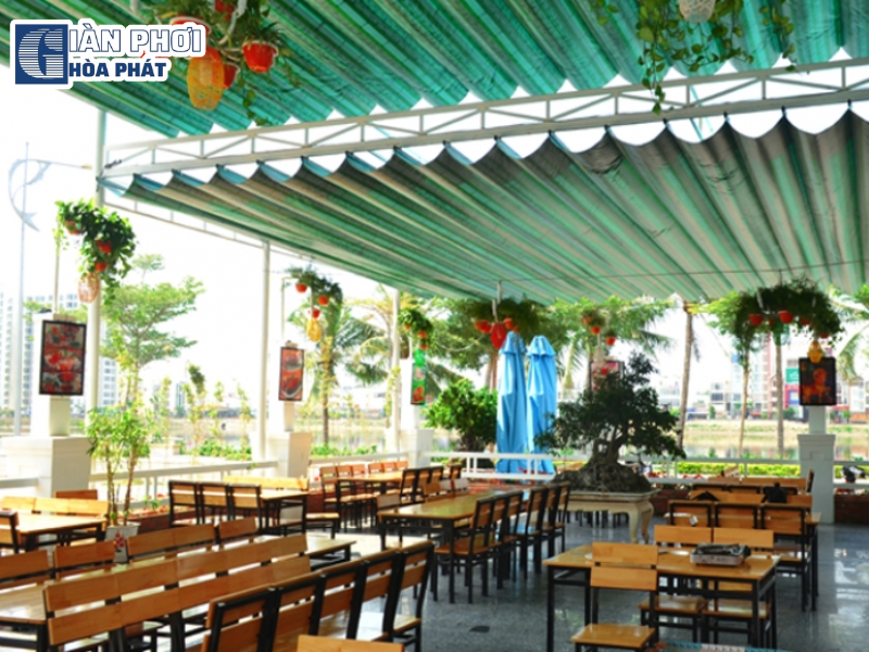 bạt mái xếp di động