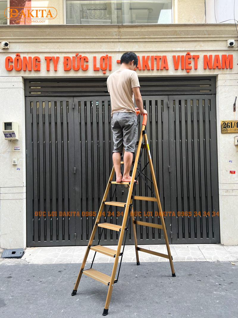 Thang nhôm ghế DAKITA DKT-07GL – Chữ A 1.71m