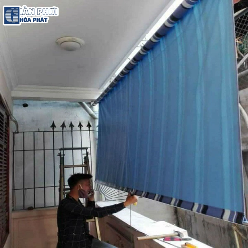 cách làm bạt che nắng tự cuốn