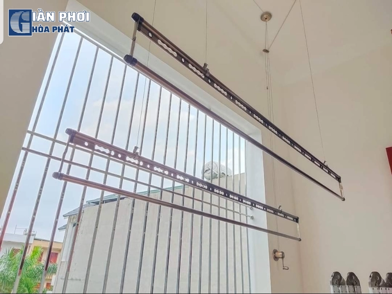 Các công đoạn thay dây cáp giàn phơi quận Hai Bà Trưng