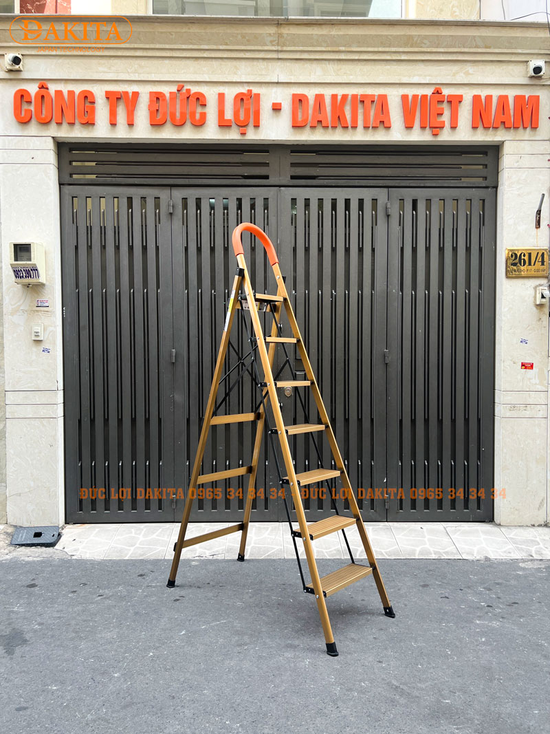 Thang nhôm ghế DAKITA DKT-07GL – Chữ A 1.71m
