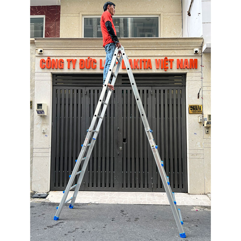 Thang Nhôm Rút Trượt Chữ A DAKITA DKT- 406A
