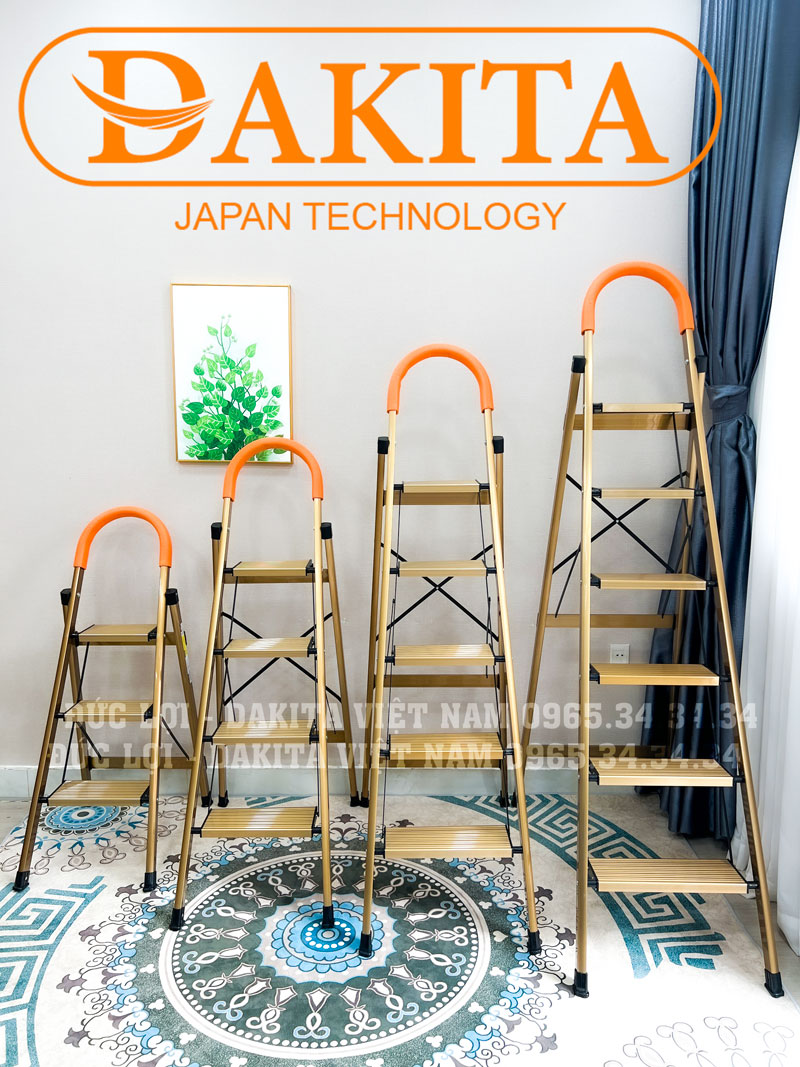 Thang nhôm ghế DAKITA DKT-05GL – Chữ A 1.23m 