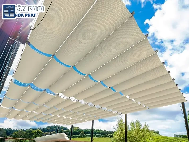 bạt kéo sân thượng