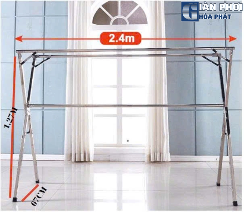 giá treo quần áo inox