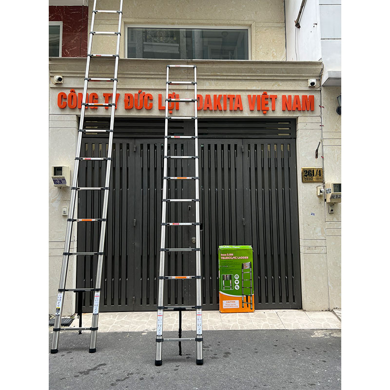 Thang Inox Rút Đơn DAKITA R-380 (3.8M) 