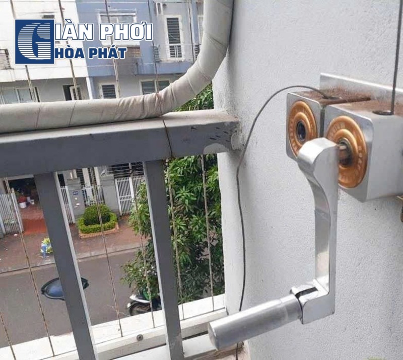 dây cáp giàn phơi thông minh bị đứt