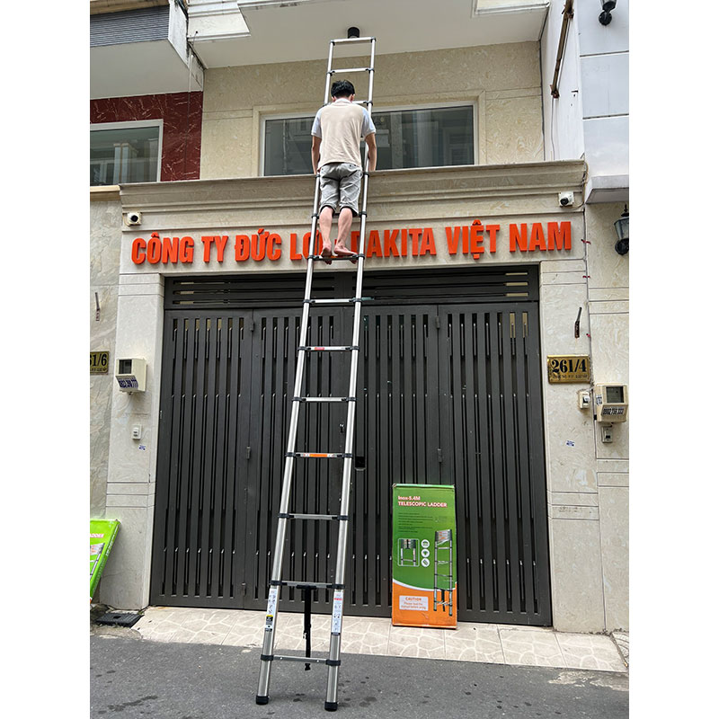 Thang Inox Rút Đơn DAKITA R-380 (3.8M) 