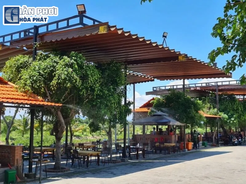 bạt mái xếp di động