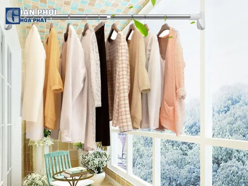 cách phơi quần áo trong nhà không bị hôi