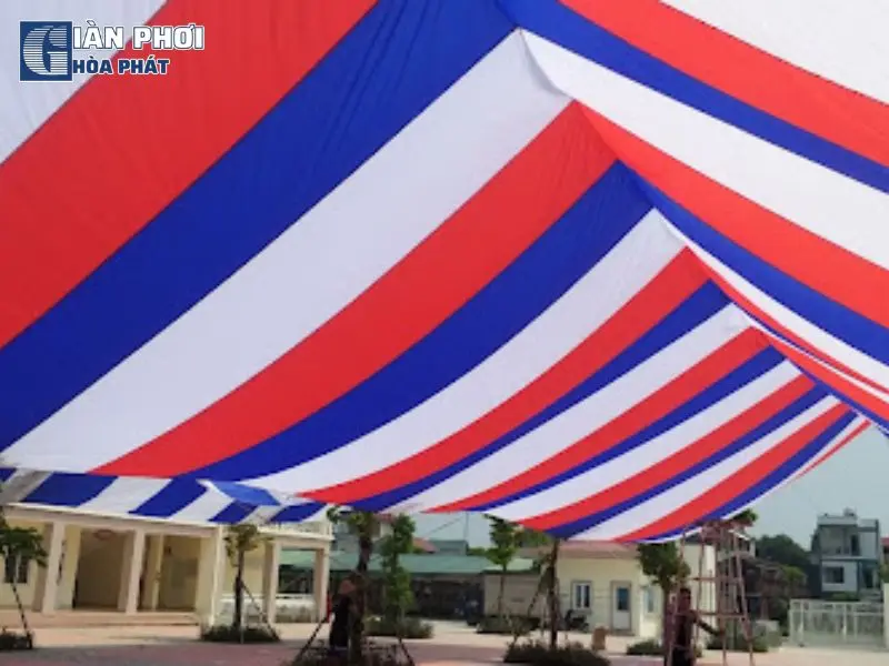 bạt che sân trường bạt che sân trường