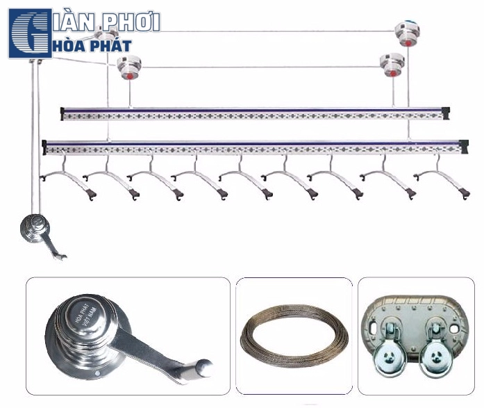 Giàn phơi thông minh hòa phát KS 990