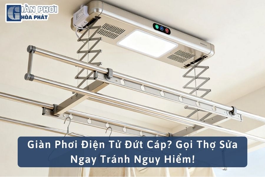 Giàn Phơi Điện Tử Đứt Cáp? Gọi Thợ Sửa Ngay Tránh Nguy Hiểm!