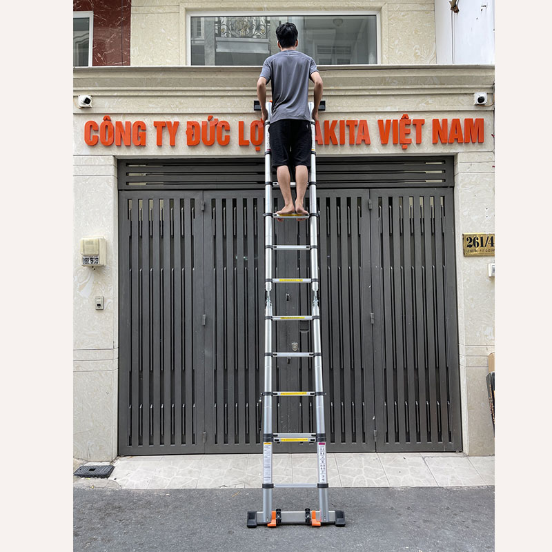 Thang rút đôi chữ A DAKITA DKT-238 [Chữ A: 1.9m Duỗi 3.8m]