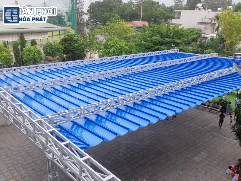 mái xếp trường học mái xếp trường học