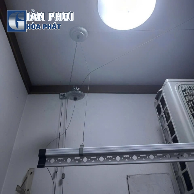 dây cáp giàn phơi bị rối