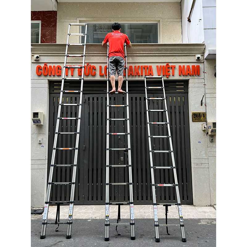 Thang Inox Rút Đơn DAKITA R-410 (4.1M) 