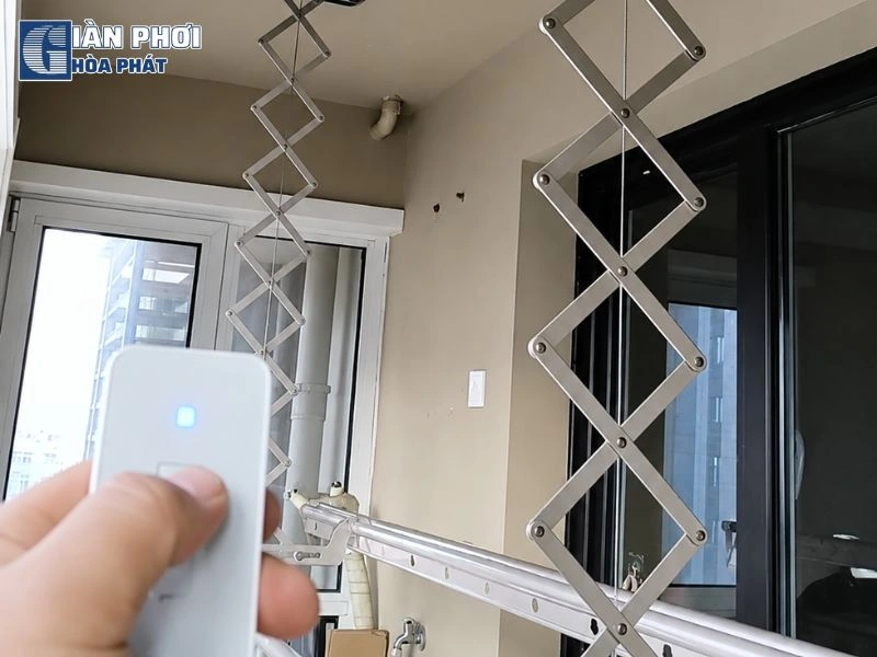 giàn phơi điện tử không nhận tín hiệu