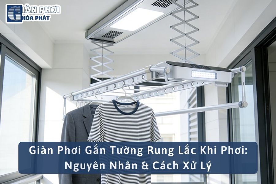 Giàn Phơi Gắn Tường Rung Lắc Khi Phơi: Nguyên Nhân & Cách Xử Lý