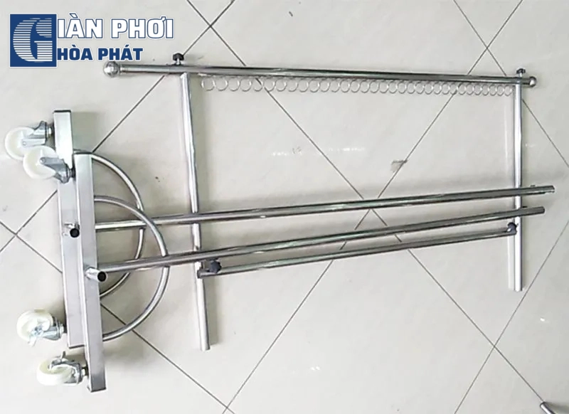 cách lắp giàn phơi quần áo inox