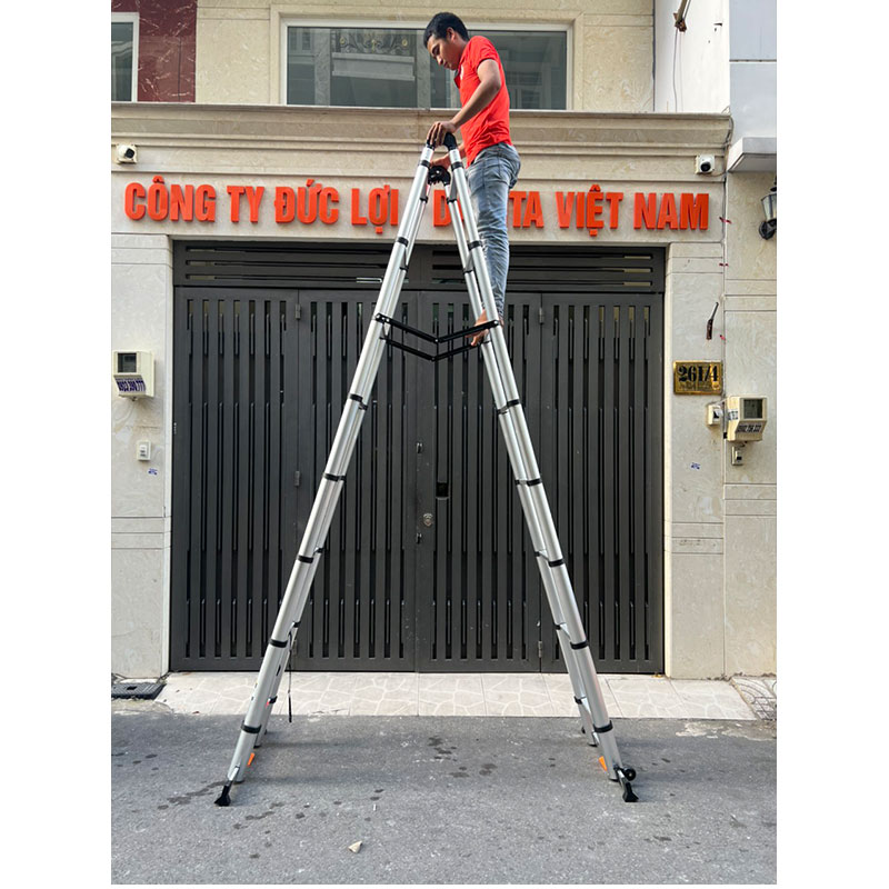 Thang rút đôi chữ A DAKITA DKT-264 [Chữ A: 3.2m Duỗi 6.4m]