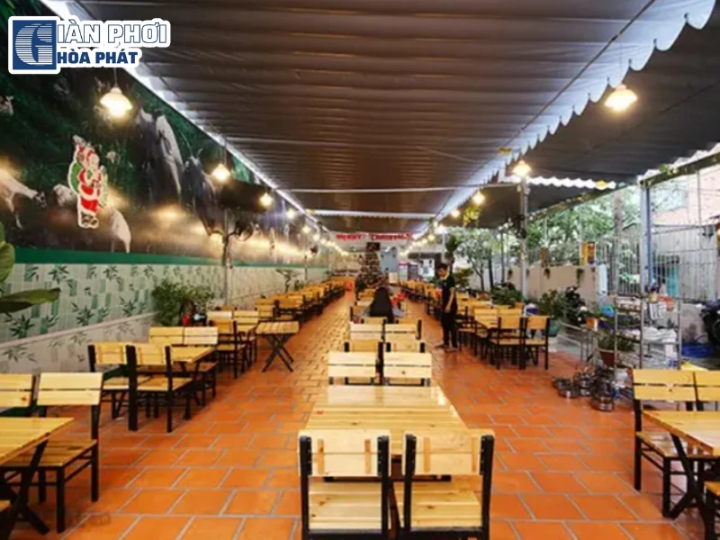 mái xếp quán nhậu