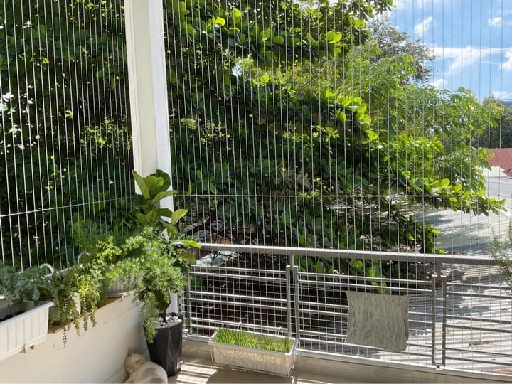 Lưới bảo vệ ban công nhà phố