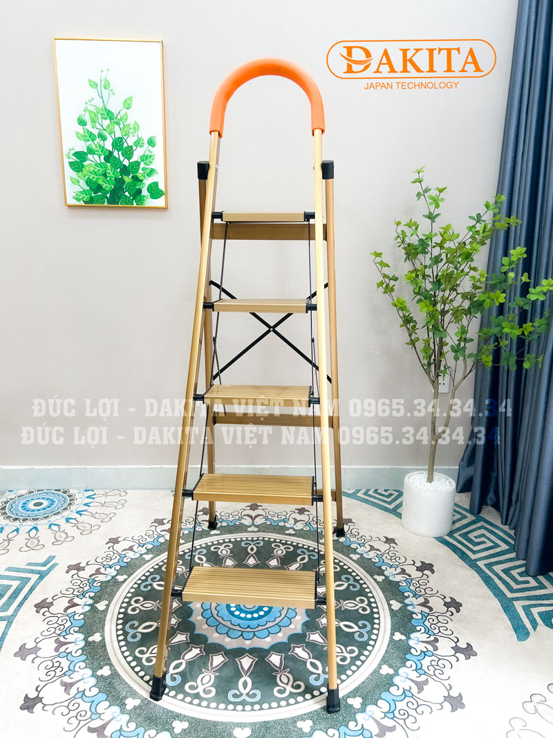 Thang nhôm ghế DAKITA DKT-05GL – Chữ A 1.23m 