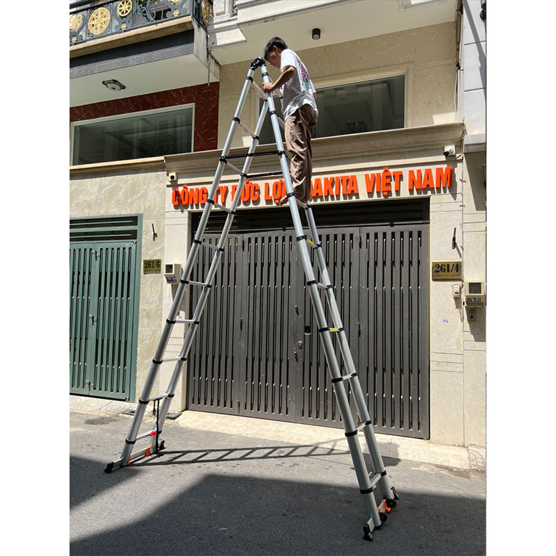 Thang rút đôi chữ A DAKITA DKT-280 [Chữ A: 4.1m Duỗi 8.2m]