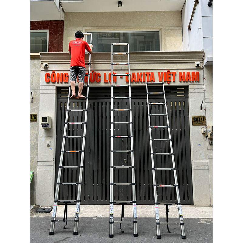 Thang Inox Rút Đơn DAKITA R-440 (4.4M)