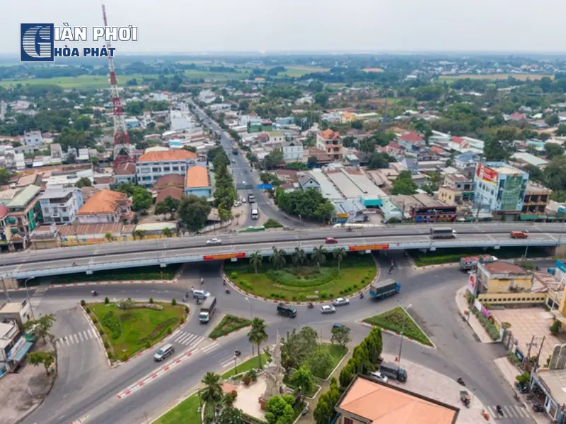 giàn phơi thông minh huyện Củ Chi