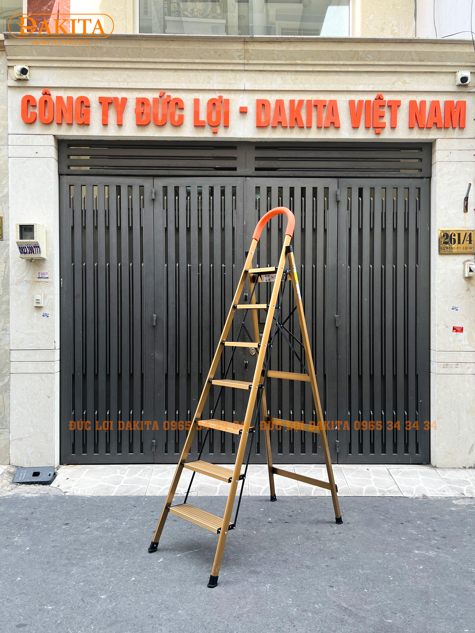 Thang nhôm ghế DAKITA DKT-07GL – Chữ A 1.71m