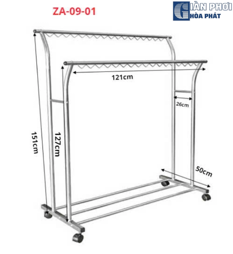 giá treo quần áo inox