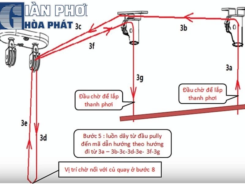  bộ tời giàn phơi thông minh Hòa Phát 888