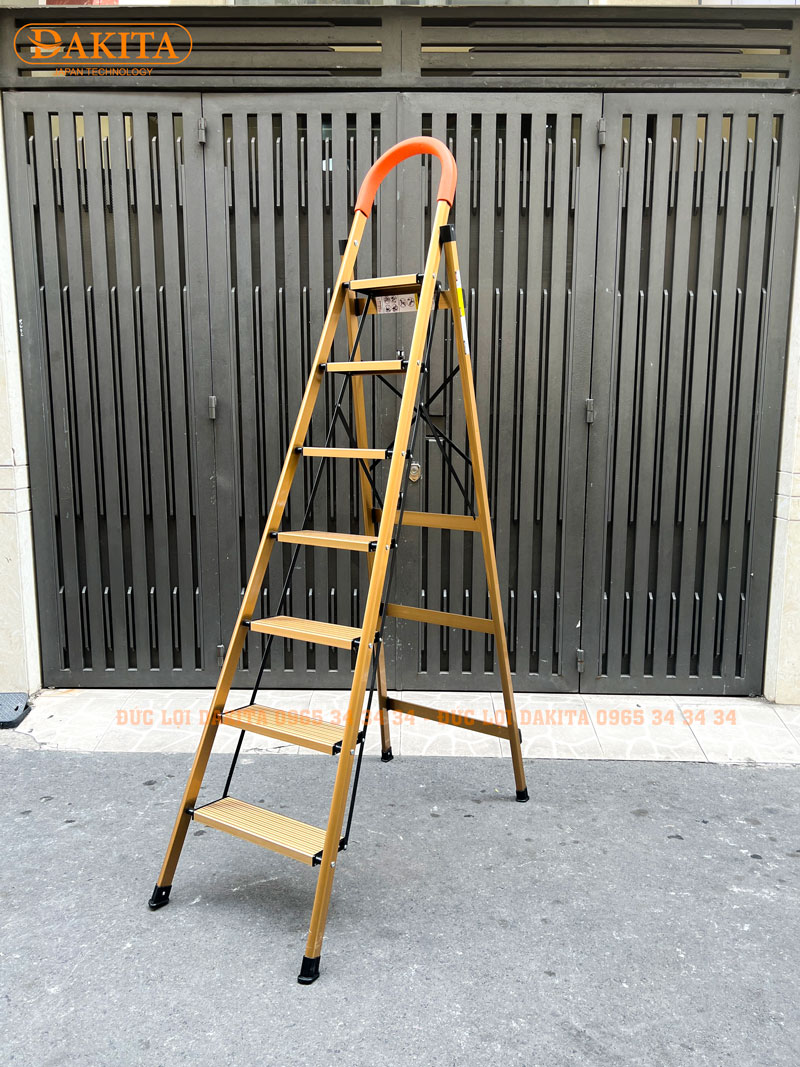 Thang nhôm ghế DAKITA DKT-07GL – Chữ A 1.71m