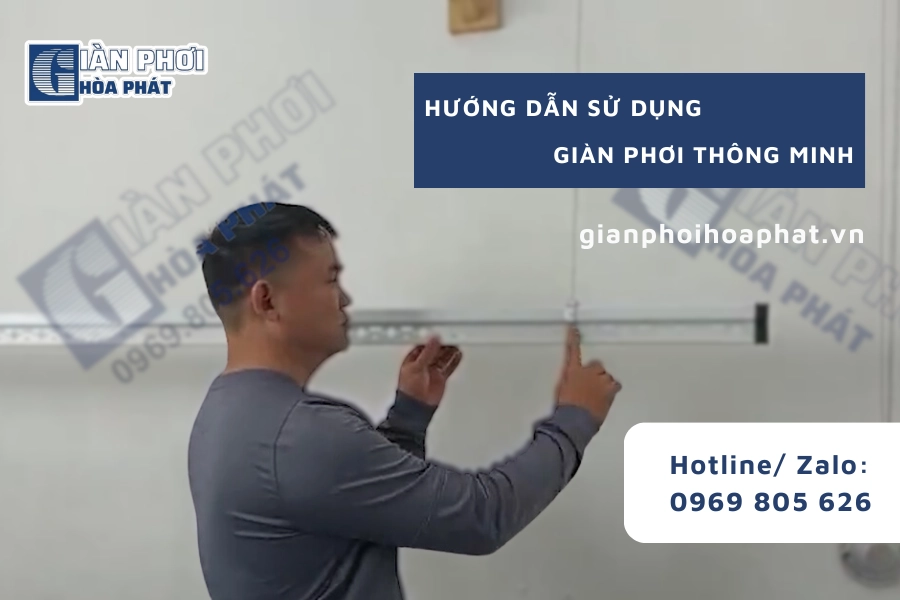 Hướng Dẫn Sử Dụng Giàn Phơi Thông Minh Quay Tay Đúng Cách