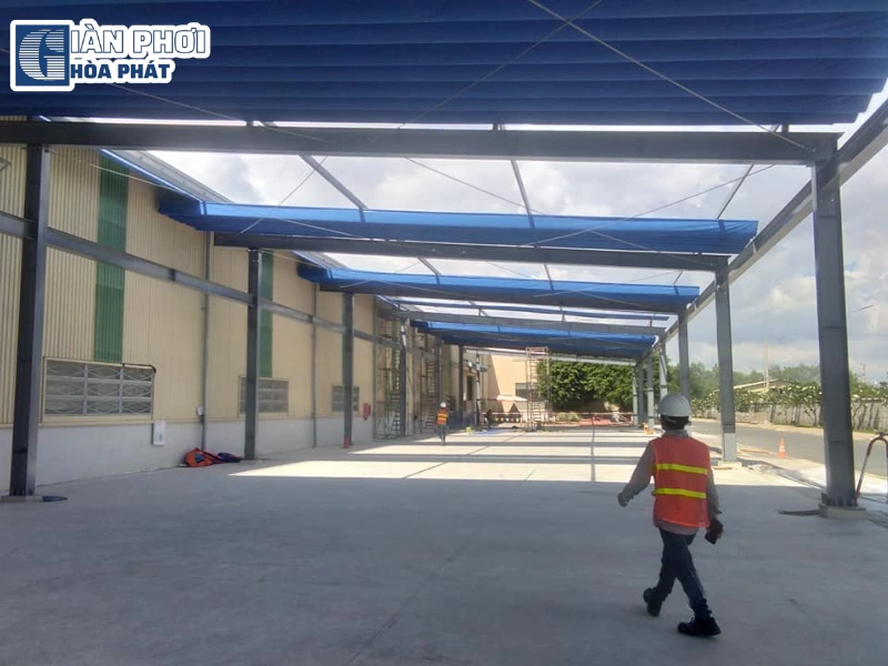 Bạt che nắng nhà xưởng Bạt che nắng nhà xưởng