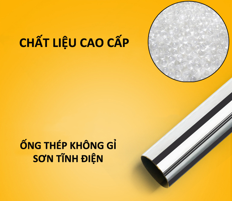 Giàn phơi quần áo đôi ống trơn Inox