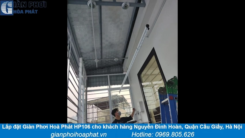 Giàn Phơi Hòa Phát HP106 Giải Quyết Khu Vực Phơi Đồ Chật Chội Cho Anh Hoàng Vũ