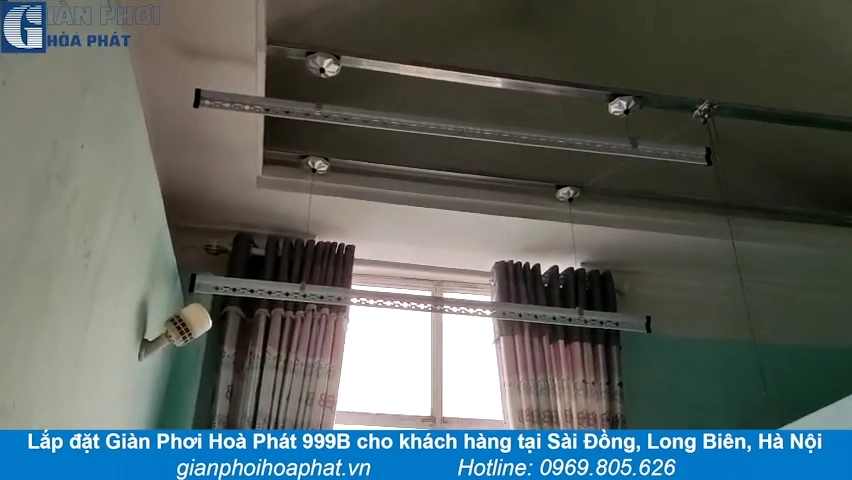 Được Hội Chị Em “Mách Nhỏ”, Chị Trang Lắp Ngay Giàn Phơi Hoà Phát 999B 