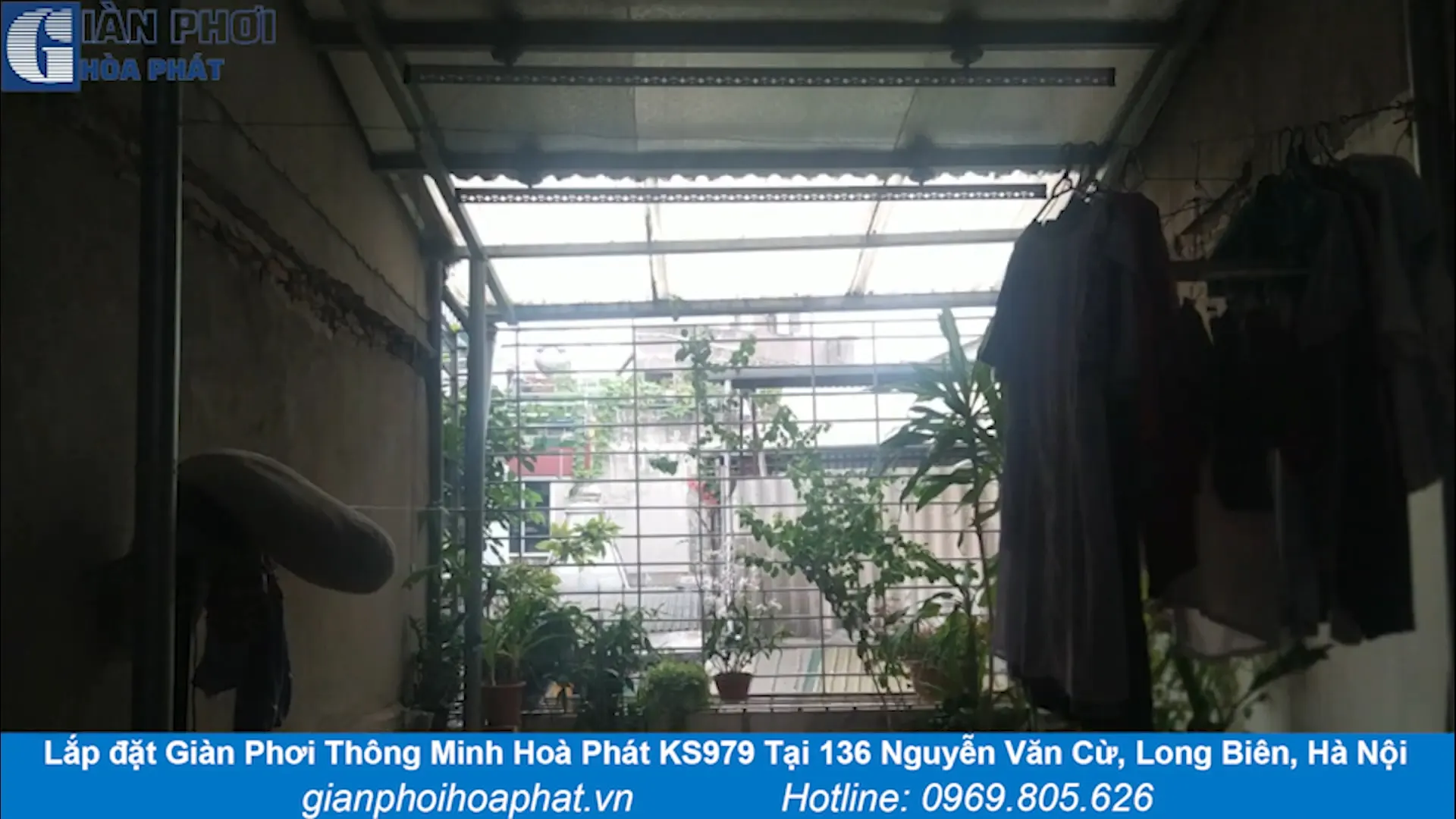 Giàn Phơi Thông Minh Hòa Phát KS979 Giúp Tối Ưu Khu Vực Sân Sau Cho Gia Đình Anh Huỳnh Thành