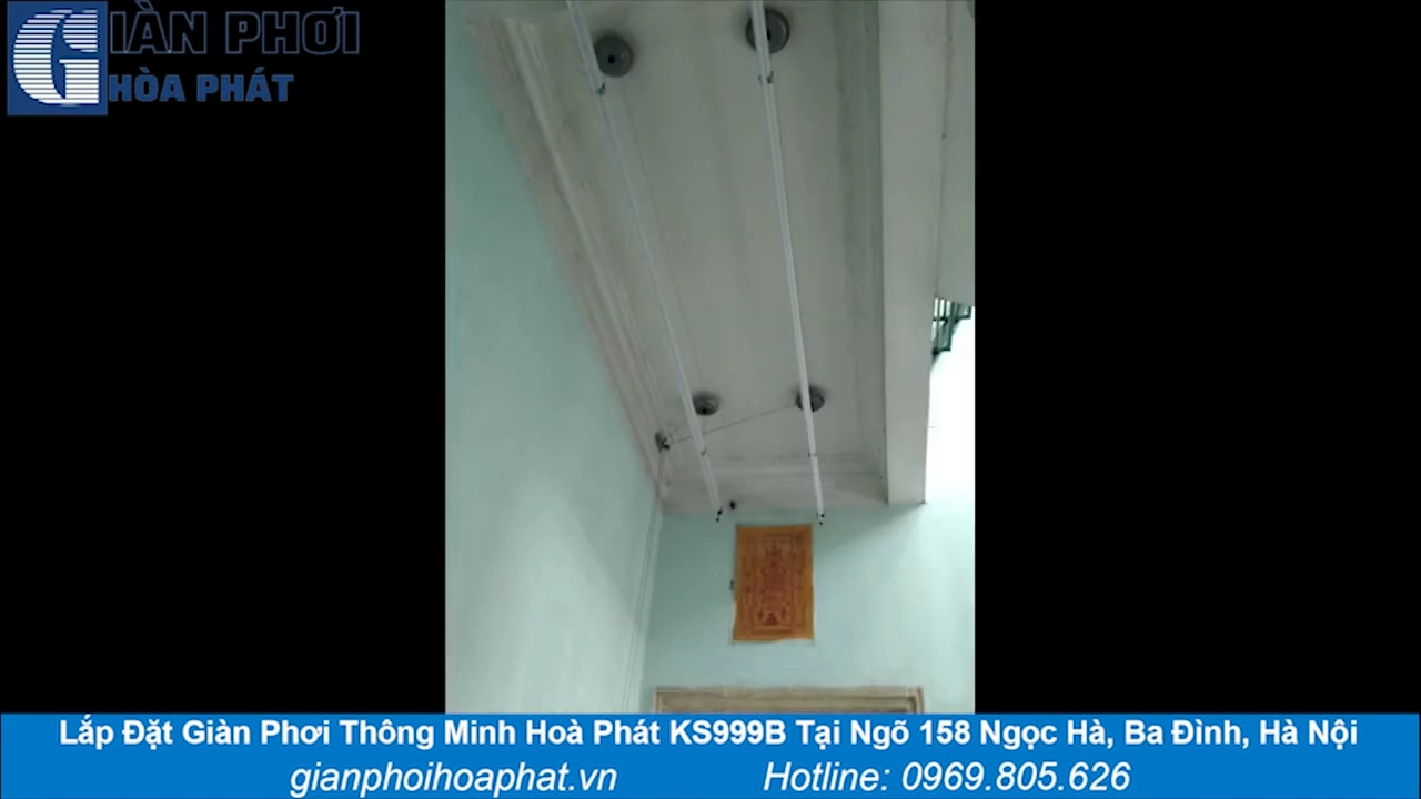 Lắp Đặt Giàn Phơi Thông Minh Hoà Phát KS999B Giúp Chúng Tôi An Tâm Hơn Khi Để Mẹ Già Phụ Giúp Phơi Treo Quần Áo