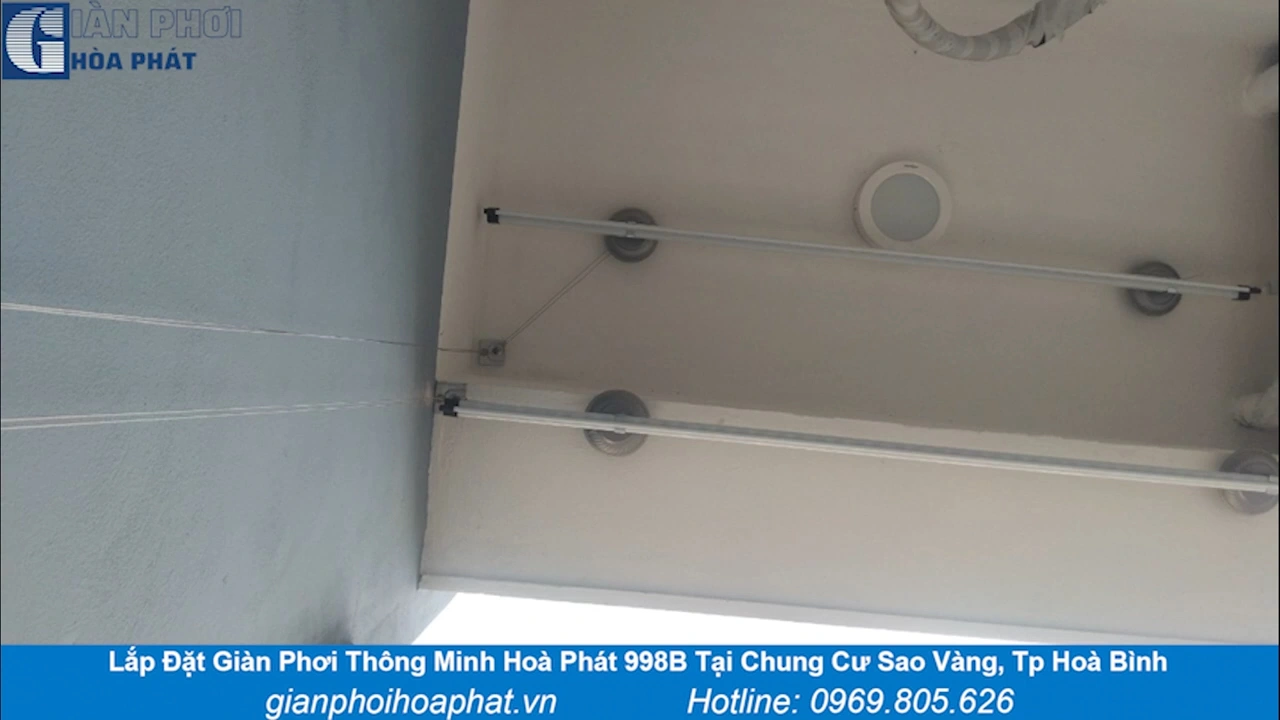 Tôi Đã Lắp Đặt Giàn Phơi Thông Minh Hoà Phát 998B Ngay Khi Mua Nhà Mới